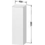 Szafka 40x36x132 cm boczna wisząca grafitowa QA1345L49490000 Duravit Qatego zdj.2