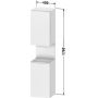 Szafka 40x36x176 cm boczna wisząca QA1346L30430010 Duravit Qatego zdj.2