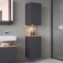 Szafka 40x36x176 cm boczna wisząca grafitowa QA1346L55490010 Duravit Qatego zdj.3