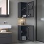 Szafka 40x36x176 cm boczna wisząca grafitowa QA1346L55490010 Duravit Qatego zdj.5