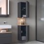 Szafka 40x36x176 cm boczna wisząca grafitowa QA1346L55490010 Duravit Qatego zdj.6