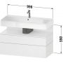 Szafka 99x47x59 cm podumywalkowa wisząca biały QA4395018180010 Duravit Qatego zdj.2