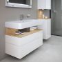 Szafka 99x47x59 cm podumywalkowa wisząca biały QA4395030220010 Duravit Qatego zdj.5