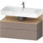 Szafka 99x47x59 cm podumywalkowa wisząca dąb QA4395030430010 Duravit Qatego zdj.1