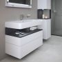 Szafka 99x47x59 cm podumywalkowa wisząca biały QA4395049180010 Duravit Qatego zdj.3