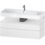 Szafka 119x47x59 cm podumywalkowa wisząca biały QA4396018180010 Duravit Qatego zdj.1