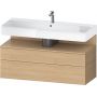 Szafka 119x47x59 cm podumywalkowa wisząca dąb QA4396030300010 Duravit Qatego zdj.1