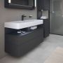 Szafka 119x47x59 cm podumywalkowa wisząca grafit QA4396049490010 Duravit Qatego zdj.4