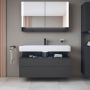 Szafka 119x47x59 cm podumywalkowa wisząca grafit QA4396049490010 Duravit Qatego zdj.5