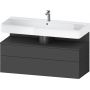 Szafka 119x47x59 cm podumywalkowa wisząca grafit QA4396049490010 Duravit Qatego zdj.1