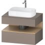 Szafka 80x55x60 cm podumywalkowa wisząca dąb QA4730030430010 Duravit Qatego zdj.1