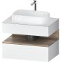 Szafka 80x55x60 cm podumywalkowa wisząca biały QA4730055180000 Duravit Qatego zdj.1