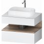 Szafka 80x55x60 cm podumywalkowa wisząca biały QA4730055180010 Duravit Qatego zdj.1