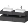 Szafka 160x55x60 cm podumywalkowa wisząca grafit QA4779049490010 Duravit Qatego zdj.1