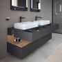 Szafka 160x55x60 cm podumywalkowa wisząca grafit QA4779055490010 Duravit Qatego zdj.7