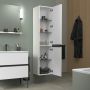 Szafka 40x37.4x176 cm boczna wisząca biała-czarna SV1370LBD180000 Duravit Sivida zdj.4