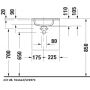 Szafka 40x28.7x44.3 cm podumywalkowa wisząca czarna-zielona SV4642LBDHH0000 Duravit Sivida zdj.3