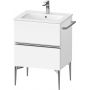 Szafka 61x47.7x59.1 cm podumywalkowa wisząca biała-chrom SV4643010180000 Duravit Sivida zdj.1