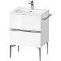 Szafka 61x47.7x59.1 cm podumywalkowa wisząca biała-chrom SV4643010220000 Duravit Sivida zdj.1