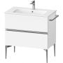 Szafka 81x47.7x59.1 cm podumywalkowa wisząca biała-chrom SV4644010180000 Duravit Sivida zdj.1