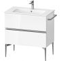 Szafka 81x47.7x59.1 cm podumywalkowa wisząca biała-chrom SV4644010220000 Duravit Sivida zdj.1