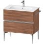 Szafka 81x47.7x59.1 cm podumywalkowa wisząca orzech-chrom SV4644010790000 Duravit Sivida zdj.1