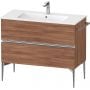 Szafka 101x47.7x59.1 cm podumywalkowa wisząca orzech-chrom SV4645010790000 Duravit Sivida zdj.1