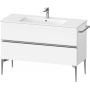 Szafka 121x47.7x59.1 cm podumywalkowa wisząca biała-chrom SV4646010180000 Duravit Sivida zdj.1