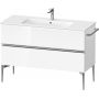 Szafka 121x47.7x59.1 cm podumywalkowa wisząca biała-chrom SV4646010220000 Duravit Sivida zdj.1