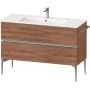 Szafka 121x47.7x59.1 cm podumywalkowa wisząca orzech-chrom SV4646010790000 Duravit Sivida zdj.1