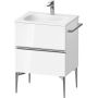 Szafka 61x47.7x59.2 cm podumywalkowa wisząca biała-chrom SV4650010220000 Duravit Sivida zdj.1