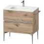 Szafka 81x47.7x59.2 cm podumywalkowa wisząca dąb-chrom SV4651010550000 Duravit Sivida zdj.1