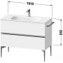 Szafka 101x47.7x59.2 cm podumywalkowa wisząca orzech-chrom SV4652010790000 Duravit Sivida zdj.2