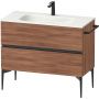 Szafka 101x47.7x59.2 cm podumywalkowa wisząca czarna-orzech SV46520BD790000 Duravit Sivida zdj.1