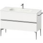 Szafka 121x47.7x59.2 cm podumywalkowa wisząca biała-chrom SV4653010180000 Duravit Sivida zdj.1