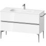 Szafka 121x47.7x59.2 cm podumywalkowa wisząca biała-chrom SV4653010220000 Duravit Sivida zdj.1