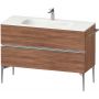 Szafka 121x47.7x59.2 cm podumywalkowa wisząca orzech-chrom SV4653010790000 Duravit Sivida zdj.1