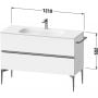 Szafka 121x47.7x59.2 cm podumywalkowa wisząca czarna-orzech SV46530BD790000 Duravit Sivida zdj.2