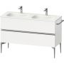 Szafka 128x47.7x59.2 cm podumywalkowa wisząca biała-chrom SV4654010180000 Duravit Sivida zdj.1