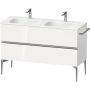 Szafka 128x47.7x59.2 cm podumywalkowa wisząca biała-chrom SV4654010220000 Duravit Sivida zdj.1