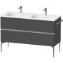 Szafka 128x47.7x59.2 cm podumywalkowa wisząca grafitowa-chrom SV4654010490000 Duravit Sivida zdj.1