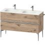 Szafka 128x47.7x59.2 cm podumywalkowa wisząca dąb-chrom SV4654010550000 Duravit Sivida zdj.1