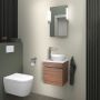 Szafka 40x32.5x44 cm podumywalkowa wisząca orzech-chrom SV4656R10790000 Duravit Sivida zdj.4