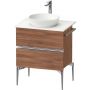 Szafka 64.5x47.5x54.8 cm podumywalkowa wisząca orzech-chrom SV4657010790000 Duravit Sivida zdj.1