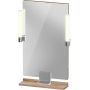 Lustro 45x65 cm prostokątne z oświetleniem chrom-drewno SV7420010550000 Duravit Sivida zdj.1