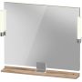 Lustro 85x65 cm prostokątne z oświetleniem chrom-drewno SV7422010550000 Duravit Sivida zdj.1