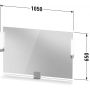 Lustro 105x65 cm prostokątne z oświetleniem biały-chrom SV7423010180000 Duravit Sivida zdj.2