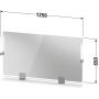 Lustro 125x65 cm prostokątne z oświetleniem biały-chrom SV7424010180000 Duravit Sivida zdj.2