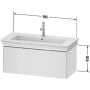 Szafka wisząca podumywalkowa 98.4x45.8 cm WT424208585 Duravit White Tulip zdj.2