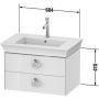 Szafka wisząca podumywalkowa 68.4x45.8 cm WT435108585 Duravit White Tulip zdj.2